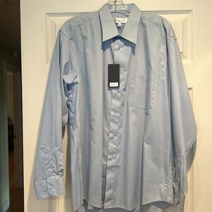 Marquis Men’s Baby Blue 16.5 34/35 Dress Shirt NWT